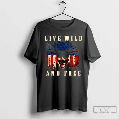 Hunting Live Wild And Free Shirt Trendy Fashion