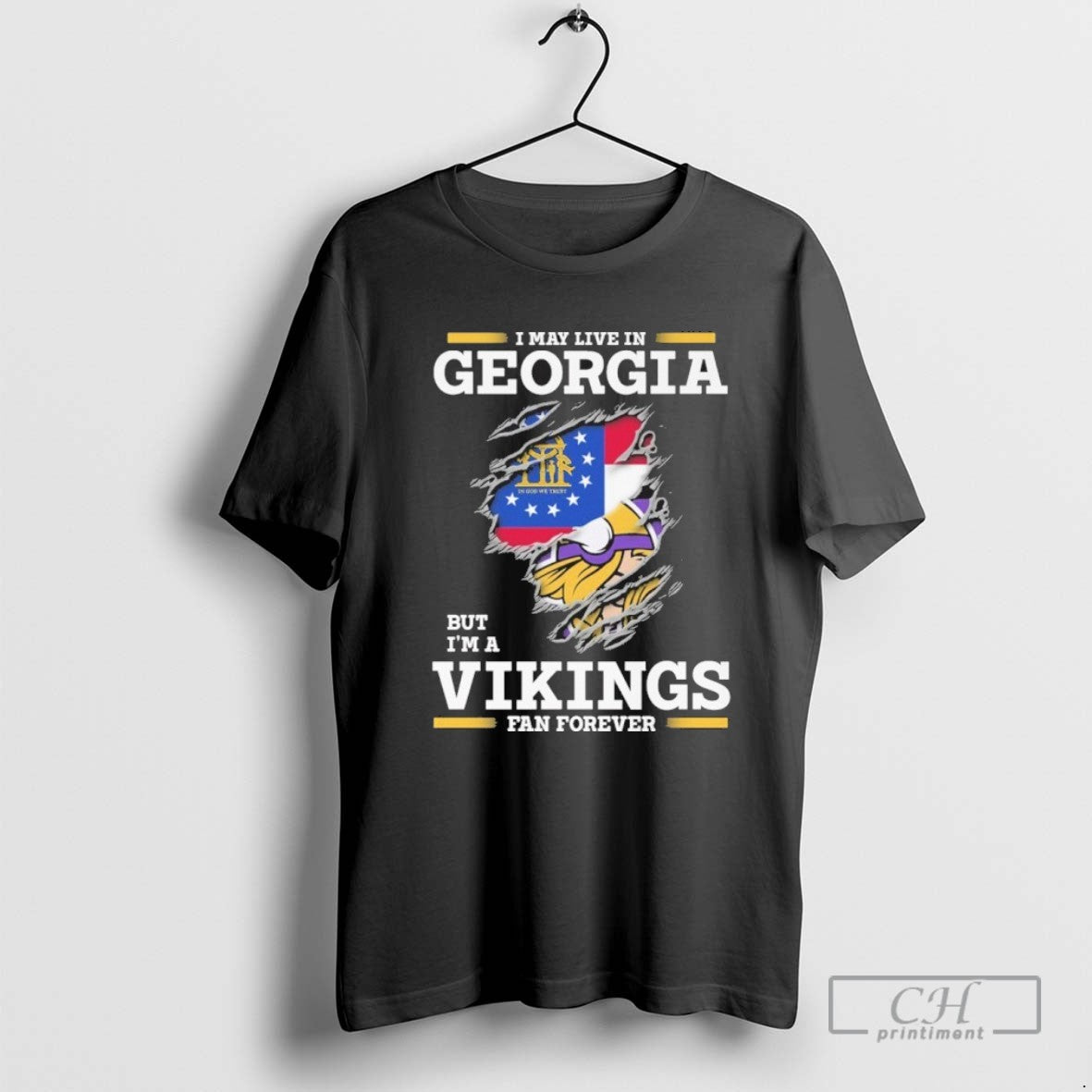 I May Live Georgia But Im Vikings Forever Tee Unique Outfit