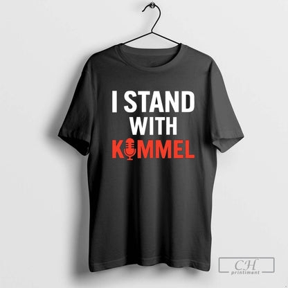 I Stand Jimmy Kimmel Microphone TShirt Trendy Gift