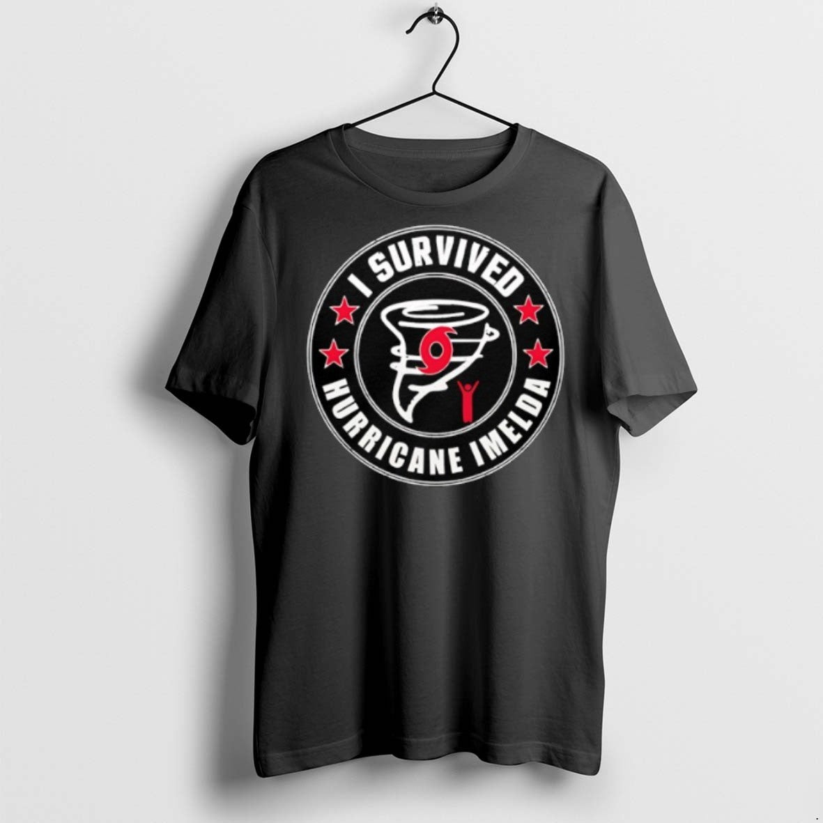 I Survived Hurricane Imelda Logo T Shirts Long Sleeve Premium