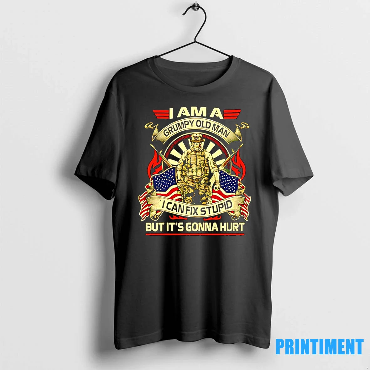 I Am Grumpy Old I Can Fix Stupid But Its Gonna Hurt Veteran Long