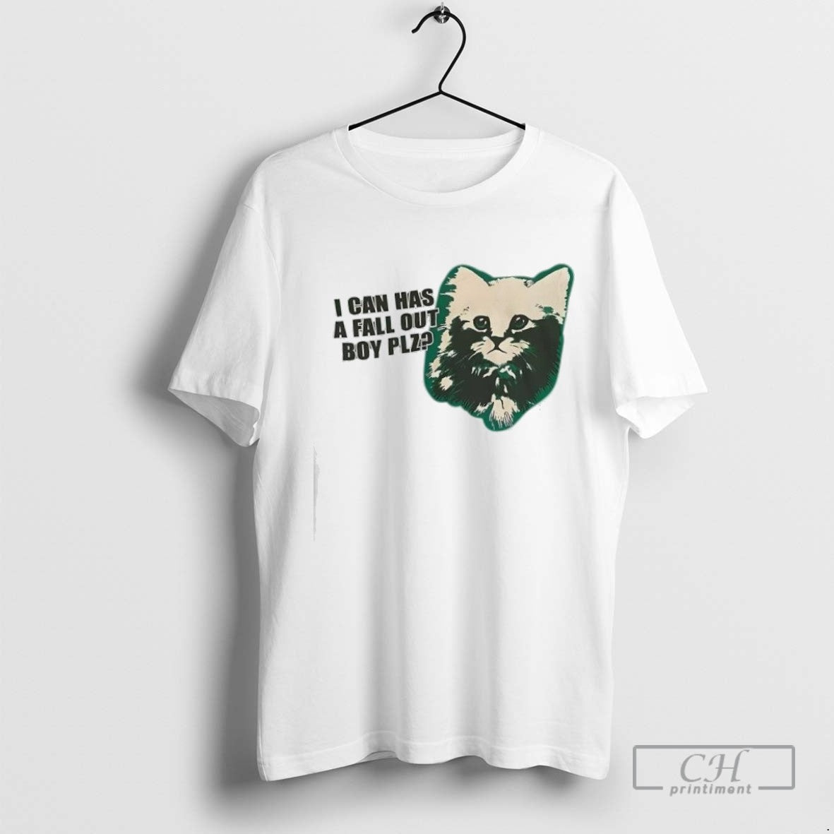 I Can Has Fall Out Plz Cat Tank Top Modern Art