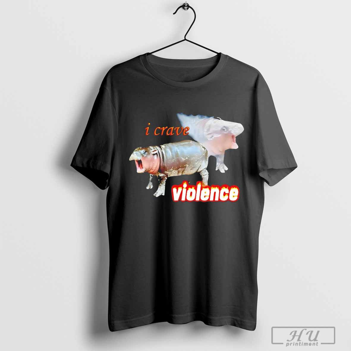 I Crave Violence Moo Deng Sweatshirt Unique Outfit
