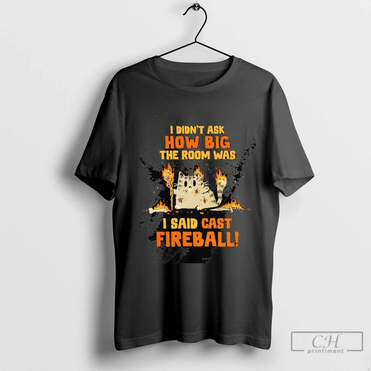 I Didnt Ask How Big Room Was I Said Cast Fireball Hoodie Designer