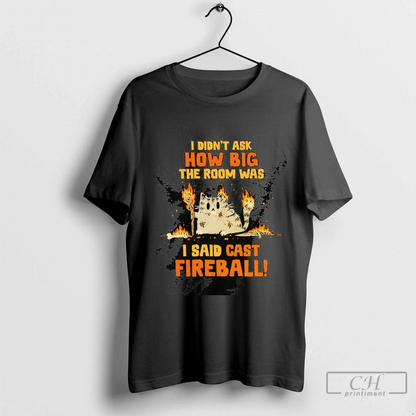 I Didnt Ask How Big Room Was I Said Cast Fireball Hoodie Designer