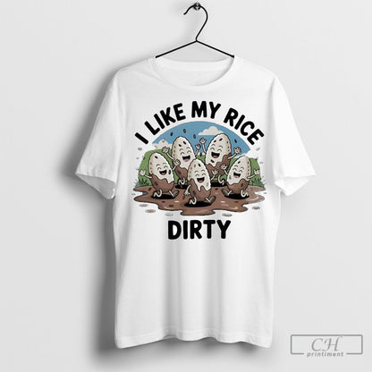 I Like My Rice Dirty Tee Retro Outfit