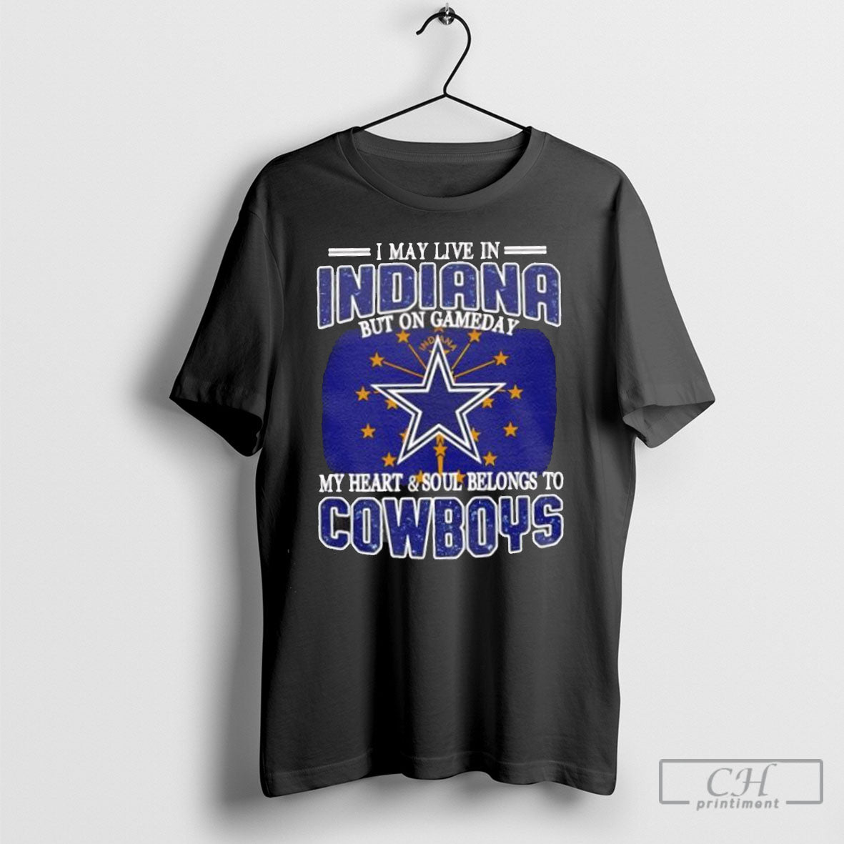 I Live Indiana And Gameday My Heart And Soul Belongs To Dallas