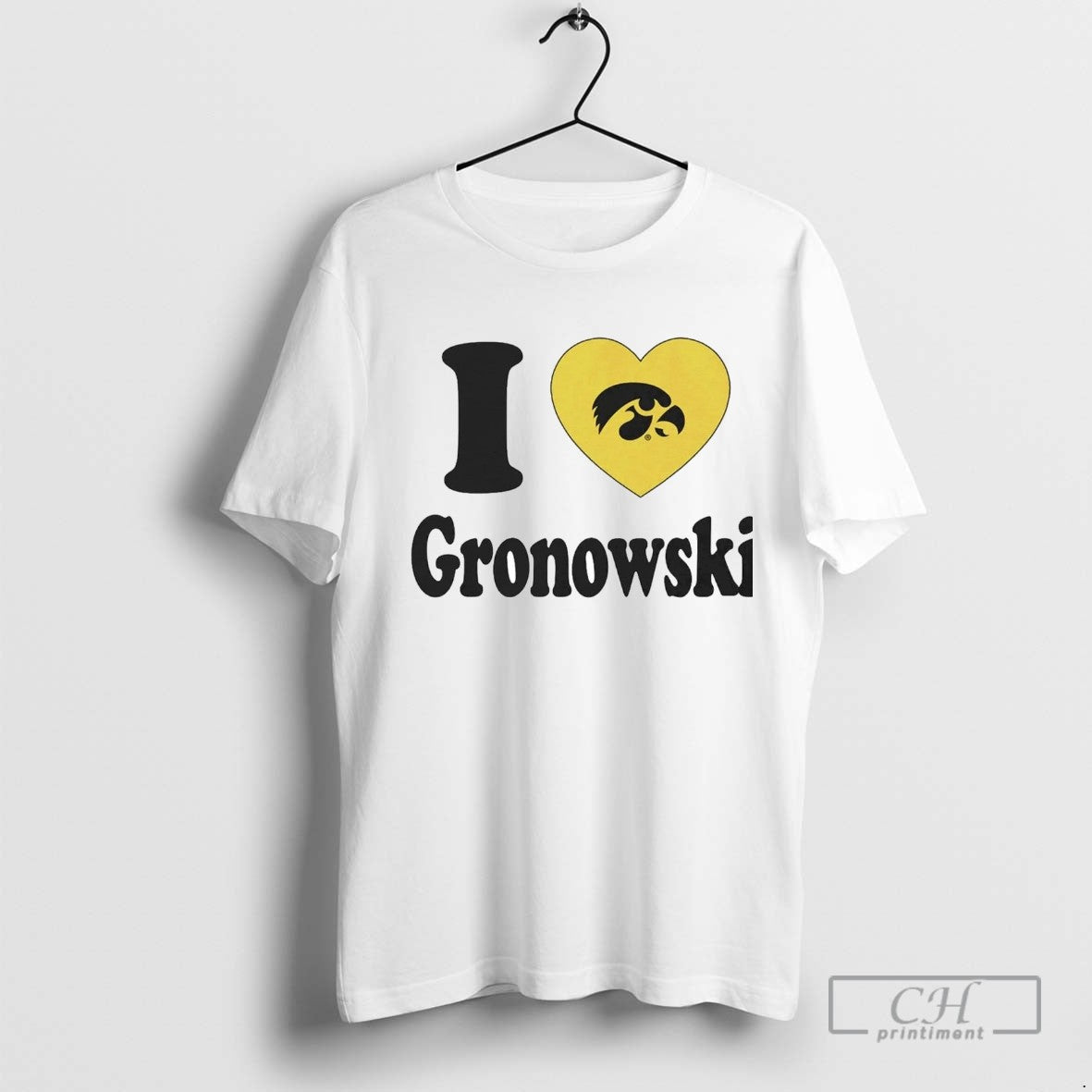 I Love Mark Gronowski Iowa Hawkeyes Long Sleeve Vintage Apparel