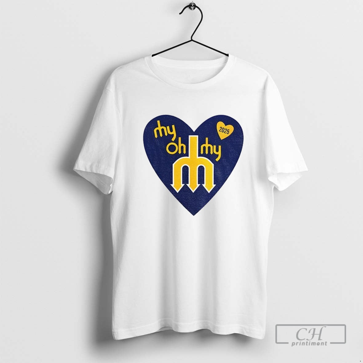 I Love Seattle Mariners Heart My Oh My Seattle Baseball 2025 Shirt