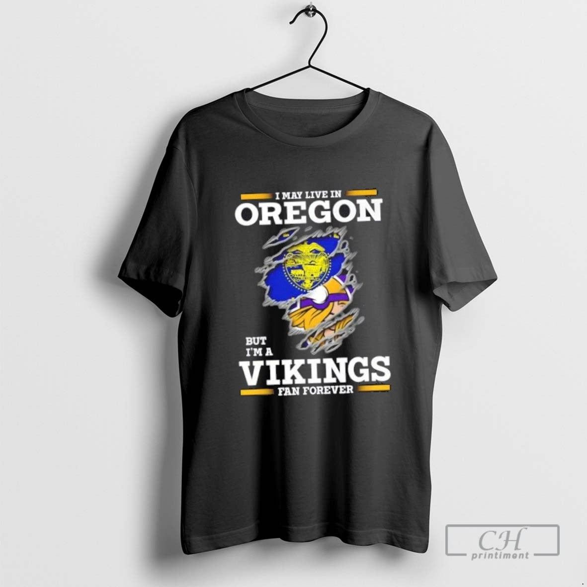 I May Live Oregon But Im Minnesota Vikings Forever Hoodie Exclusive