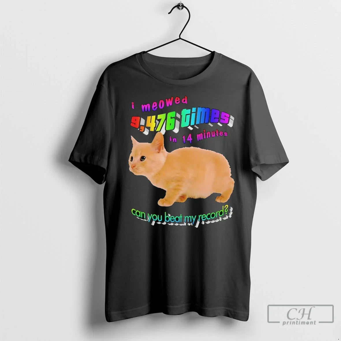 I Meowed 9476 Times 14 Minutes Can You Beat My Record T Shirts Tank