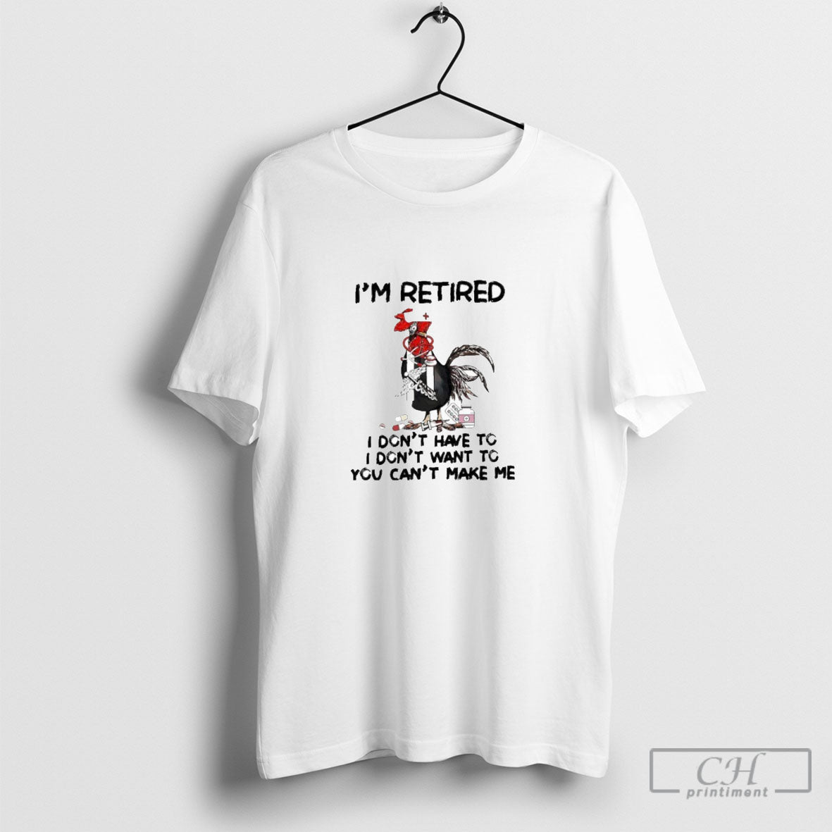 Im Retired I Dont Have To You Cant Make Me Hoodie Modern Apparel