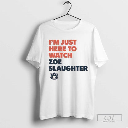 Im Just Here To Watch Zoe Slaughter Auburn Tigers Tank Top Premium