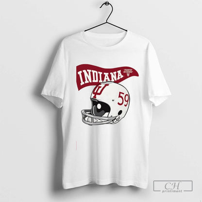 Indiana Hoosiers Football Fightin Dickens 1958 Logo Long Sleeve