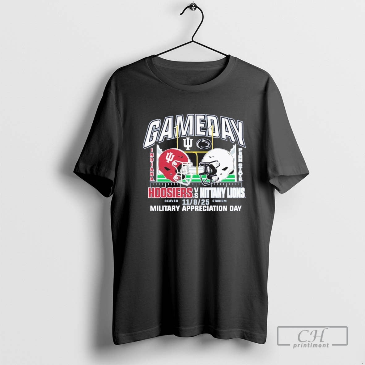 Indiana Vs Penn State 2025 Gameday Military Appreciation Day Tee