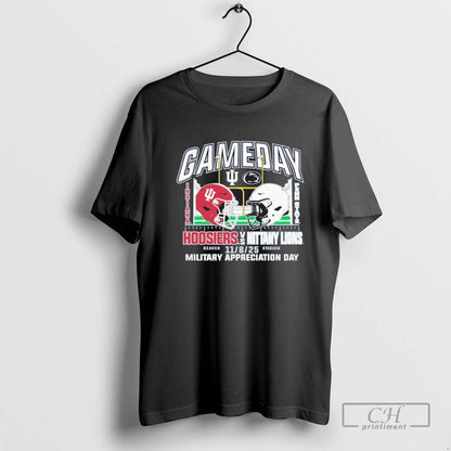 Indiana Vs Penn State 2025 Gameday Military Appreciation Day Tee