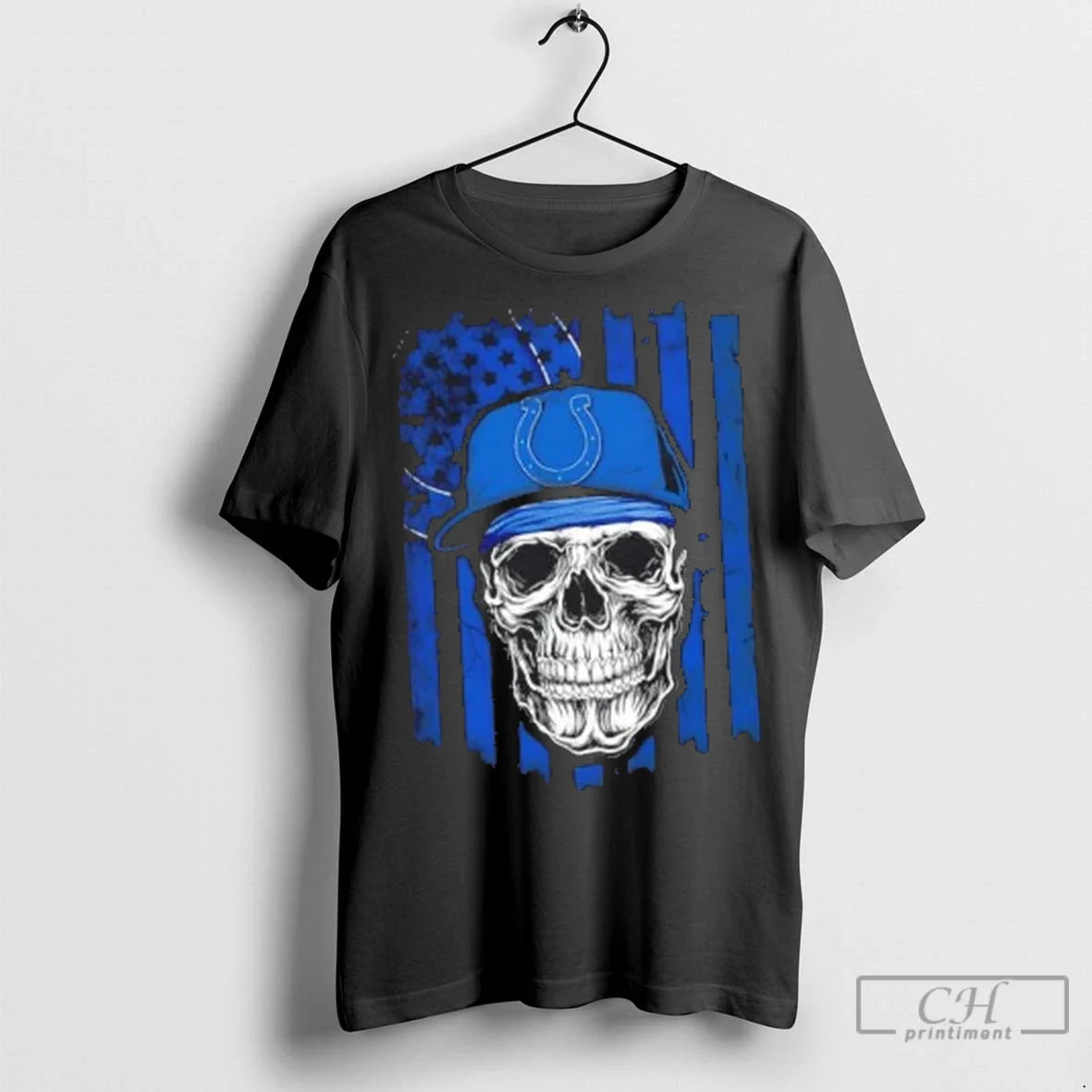 Indianapolis Colts X Skull Hip Hop Us Flag Tank Top Designer Outfit