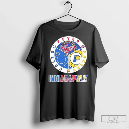 Indianapolis Fever Pacers Colts City Sports T Shirts Hoodie Designer