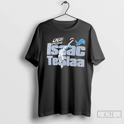 Isaac Teslaa One Pride Detroit Lions TShirt Authentic Outfit