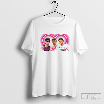 Italian Tv 2S Sidememe TShirt Retro Outfit