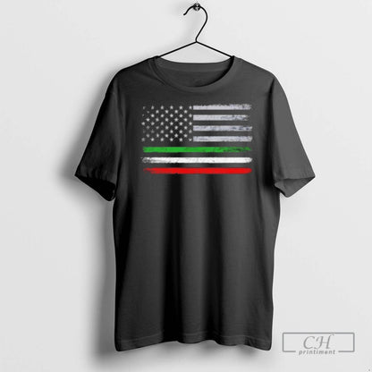 Italian X American Flag T Shirts Tee Modern Design