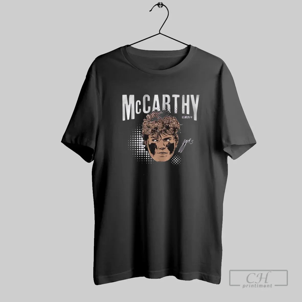 J J Mccarthy Swag Head Tee Stylish Art