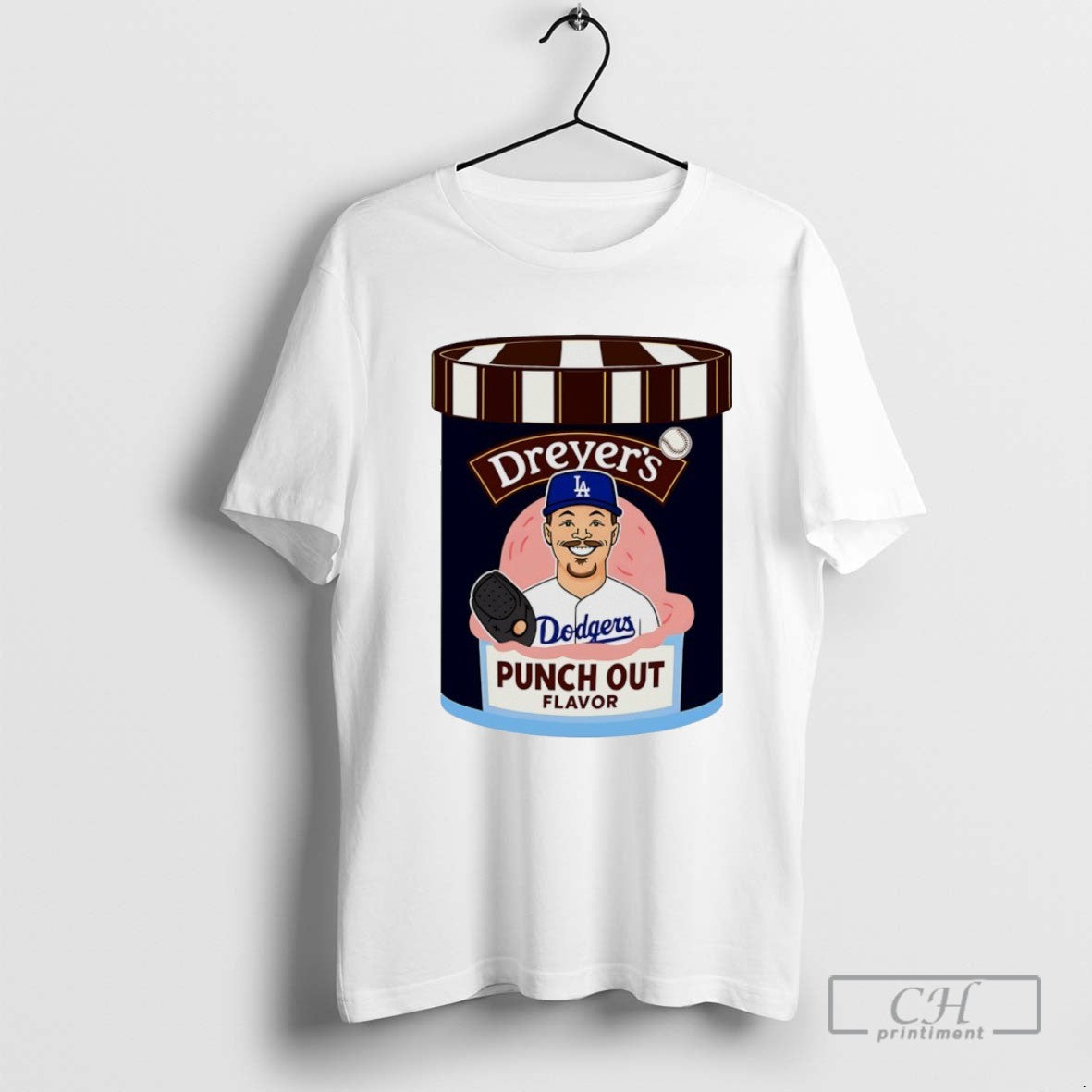 Jack Dreyer Dreyers Punch Out Flavor Los Angeles Dodgers Hoodie Retro