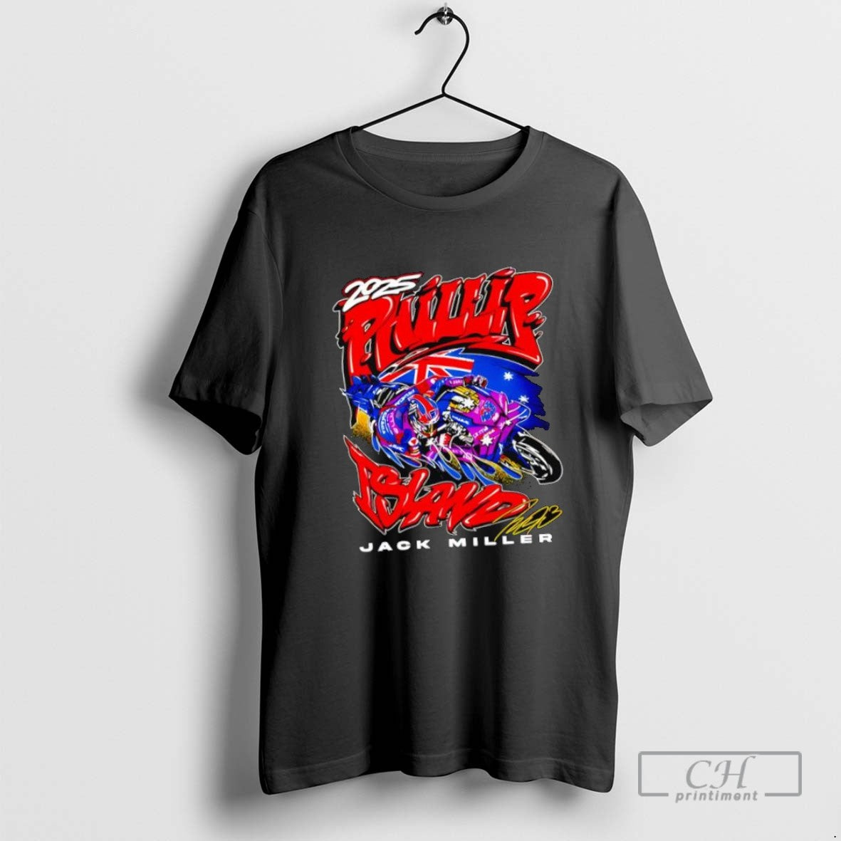 Jack Miller X Phillip Island Signature 2025 TShirt Premium Design