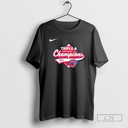 Jacksonville Jumbo Shrimp 2025 Aaa National Champions Logo T Shirts
