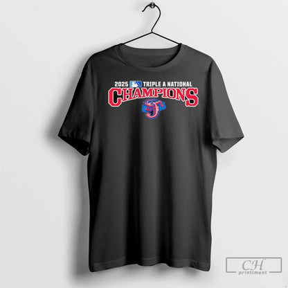Jacksonville Jumbo Shrimp 2025 Triple National Champions T Shirts