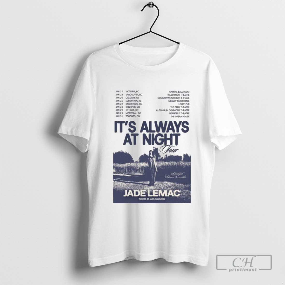 Jade Lemac Its Always Night Tour 2026 Dates Hoodie Stylish Apparel