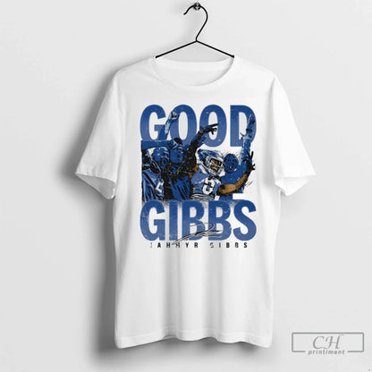 Jahmyr Gibbs Good Gibbs Detroit Lions Crowd Celebration Signature T