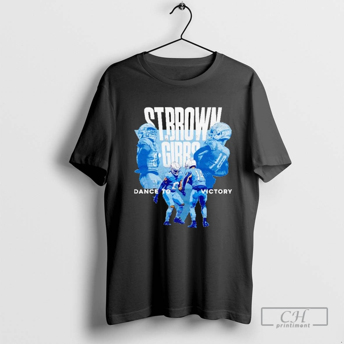 Jahmyr Gibbs And Amon Ra St Brown Dance To Victory Tank Top Designer