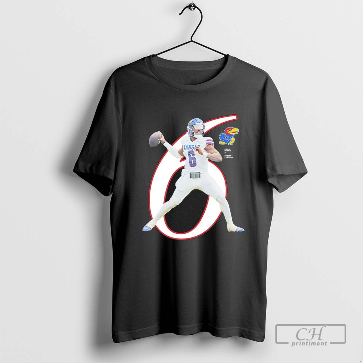 Jalon Daniels 6 Kansas Jayhawks 2025 Ncaa Player Hoodie Designer Look