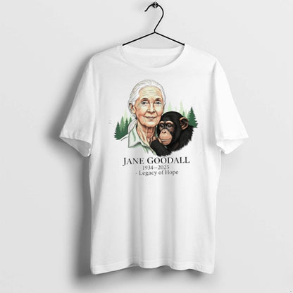 Jane Goodall Legacy Hope 1934 2025 T Shirts Hoodie Stylish Art
