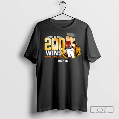 Japan Us Total Yomiuri Masahiro 200 Wins Sf Giants T Shirts Hoodie