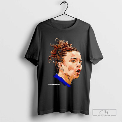 Jasmine Paolini Portrait Big Head Tee Trendy Apparel