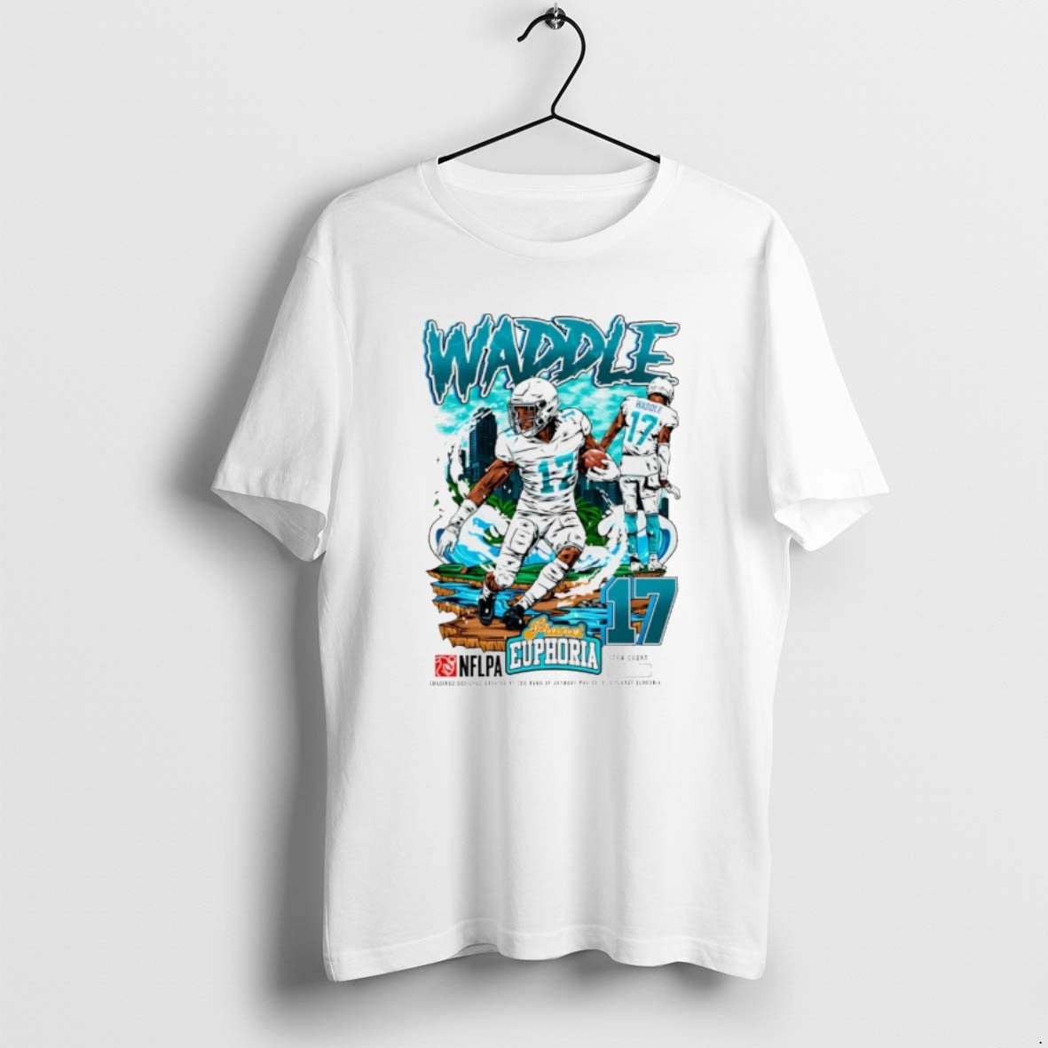 Jaylen Waddle Miami Dolphins Player Comic T Shirts TShirt Unique Merch