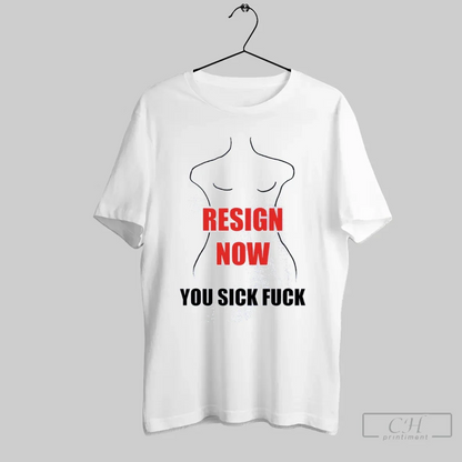 Jeffrey Book Pedophile Resign Now You Sick Fuck Anti Trump Mens Shirt
