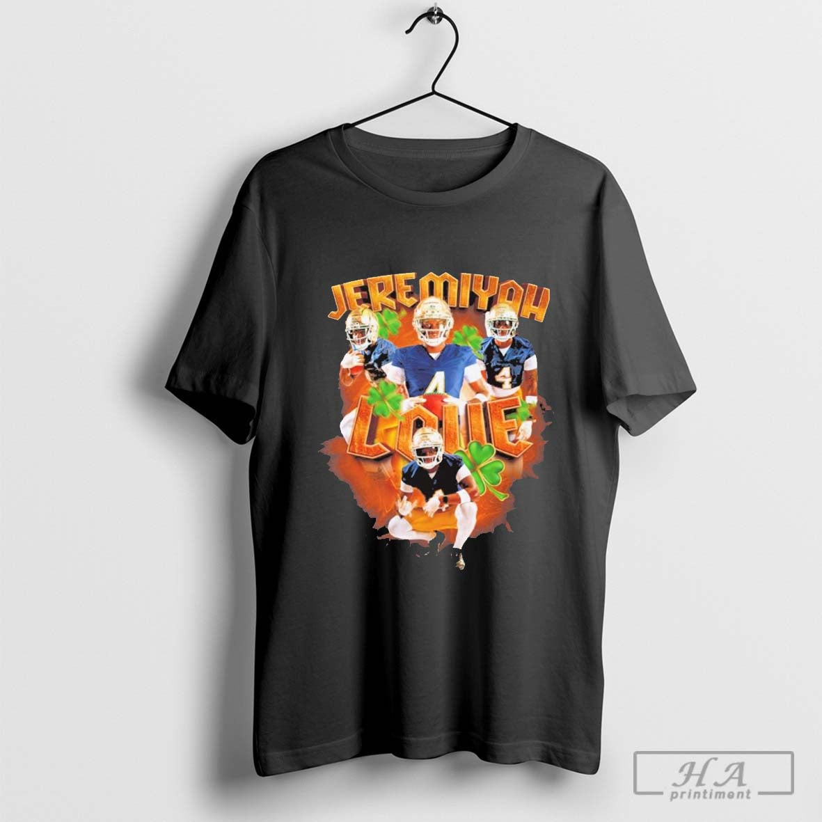 Jeremiyah Love Notre Dame Fighting Irish Player Images Tee Authentic