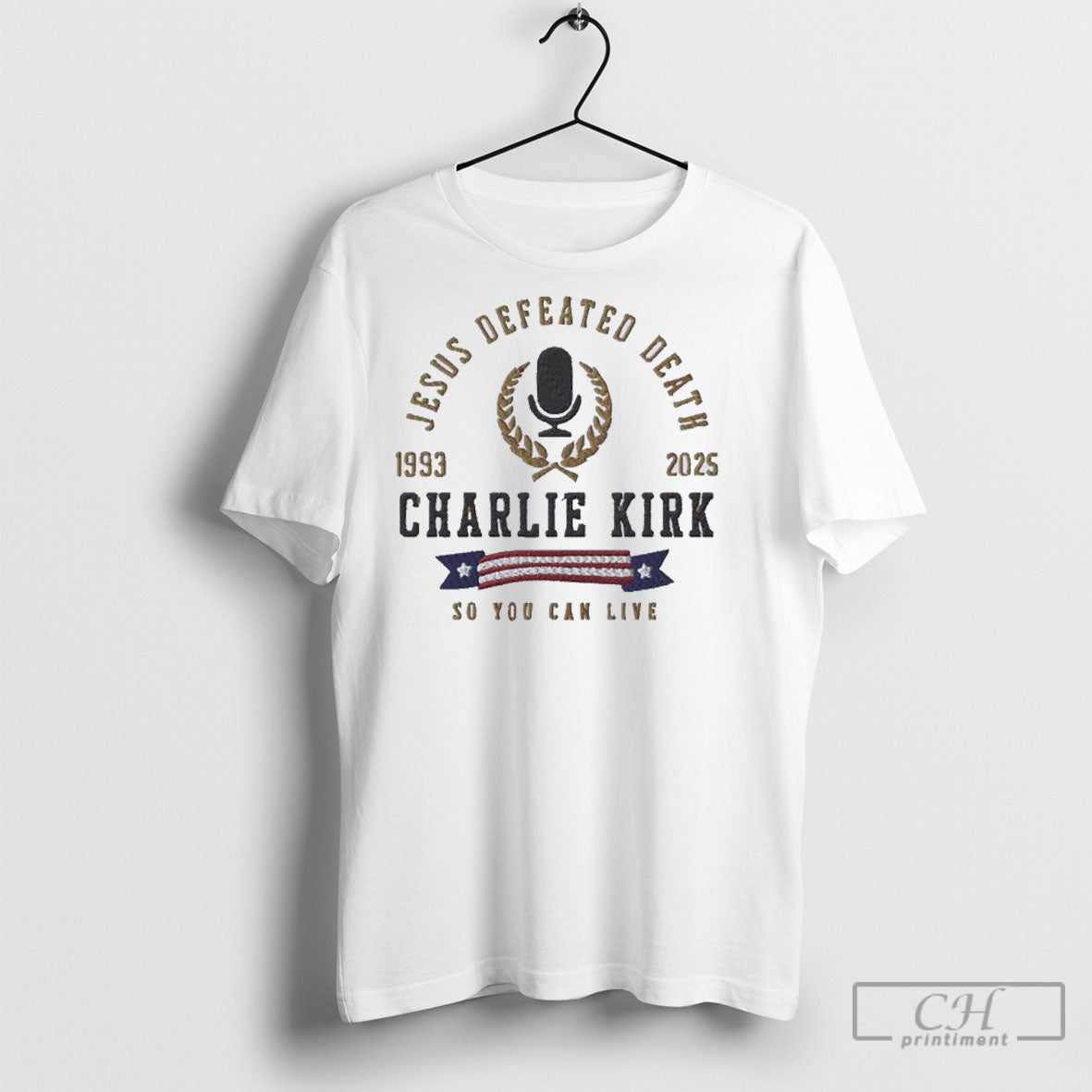 Jesus Defeated Death Charlie Kirk 1993 2025 Long Sleeve Authentic