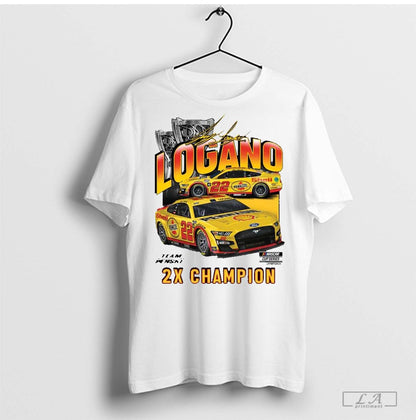 Joey Logano Team Penske Two Time Nascar Cup Shirt Authentic Outfit