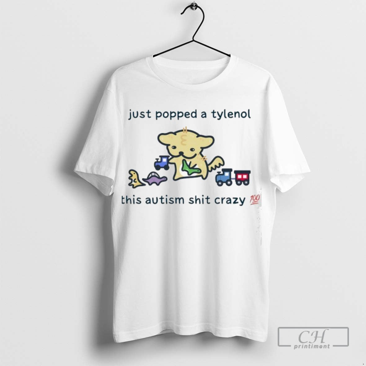 Just Popped Tylenol This Autism Sht Crazy Tank Top Unique Collection