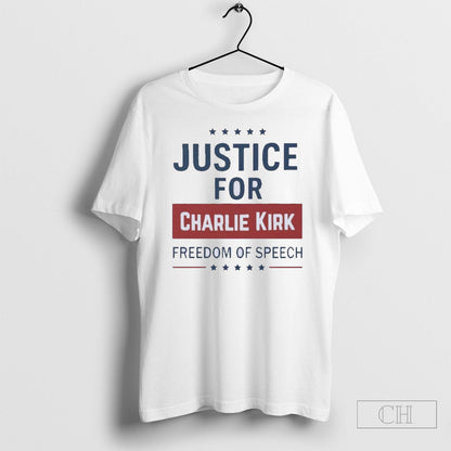 Justice Charlie Kirk Freedom Speech Hoodie Unique Outfit