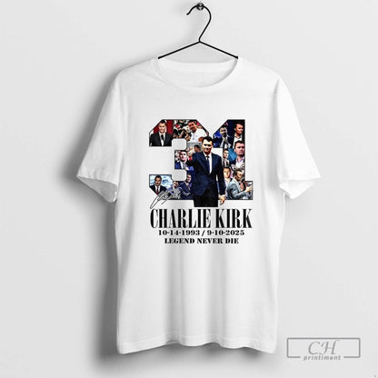Justice Charlie Kirk Freedom Speech Rest Peace Legend Never Dies 2025