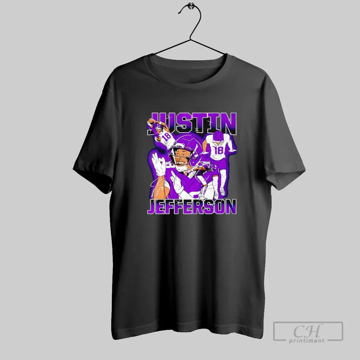Justin Jefferson Minnesota Vikings Football Masterpiece Signature