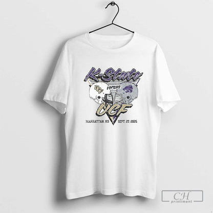 K State Vs Ucf 2025 Manhattan Ks September 27Th Long Sleeve Retro Look