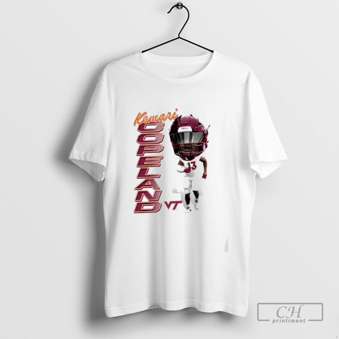 Kemari Copeland Virginia Tech Football Caricature Sweatshirt Trendy