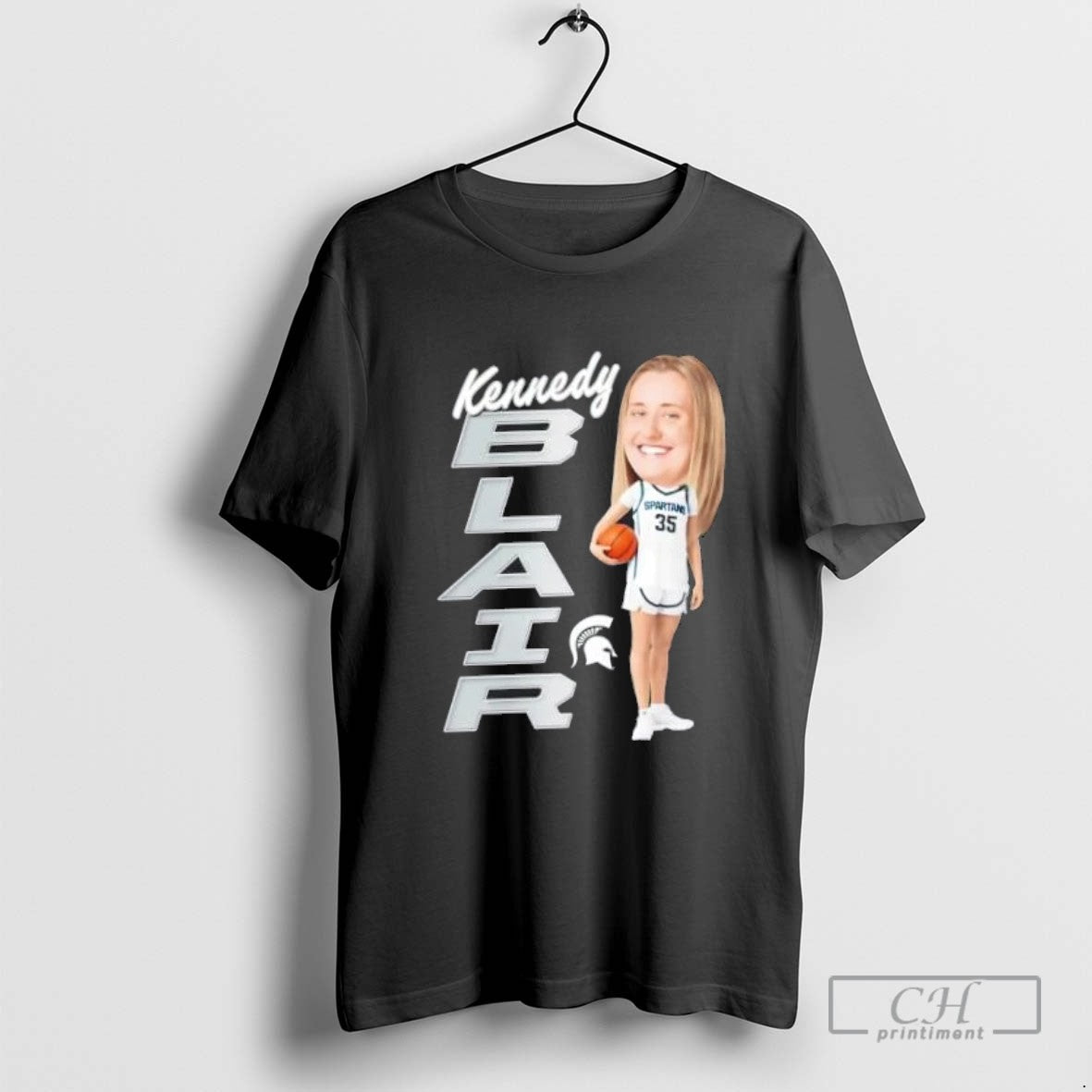 Kennedy Blair Michigan State Spartans Elevated Caricature Tank Top