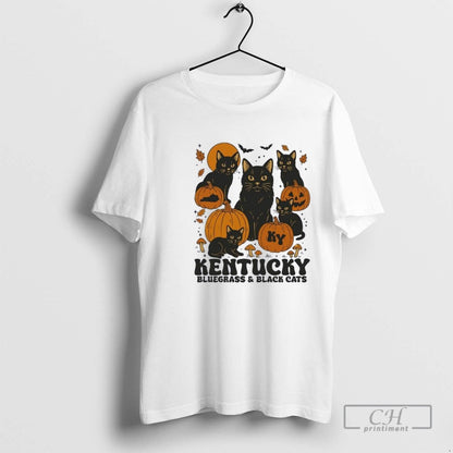 Kentucky Bluegrass Black Cats Halloween Long Sleeve Stylish Fashion
